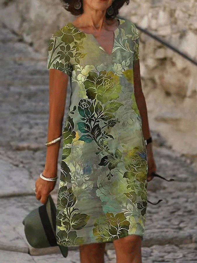 JOSETTE – Κομψό φόρεμα με V-λαιμόκοψη