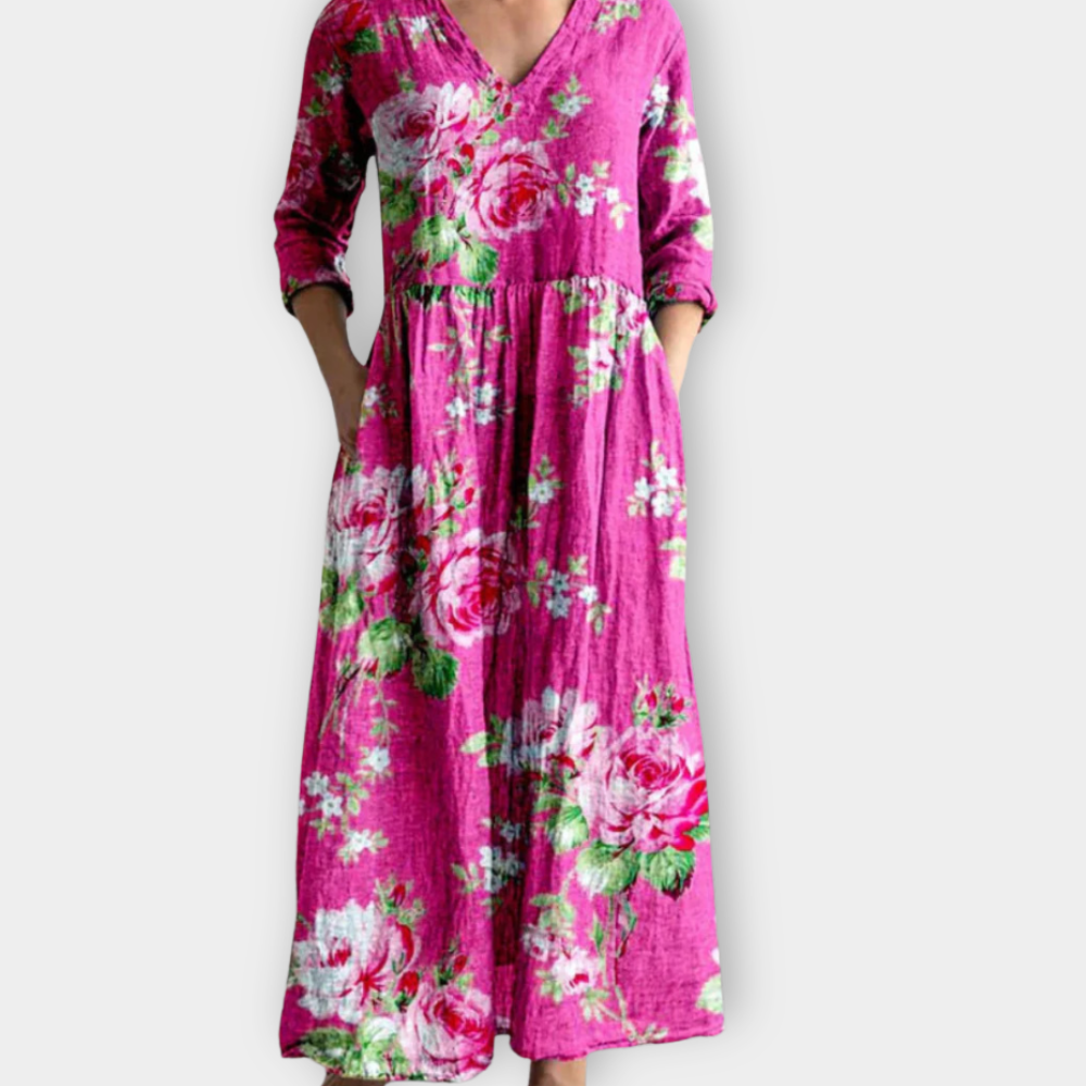 Almara | Boho Μαξιφόρεμα από μαλακό premium ύφασμα