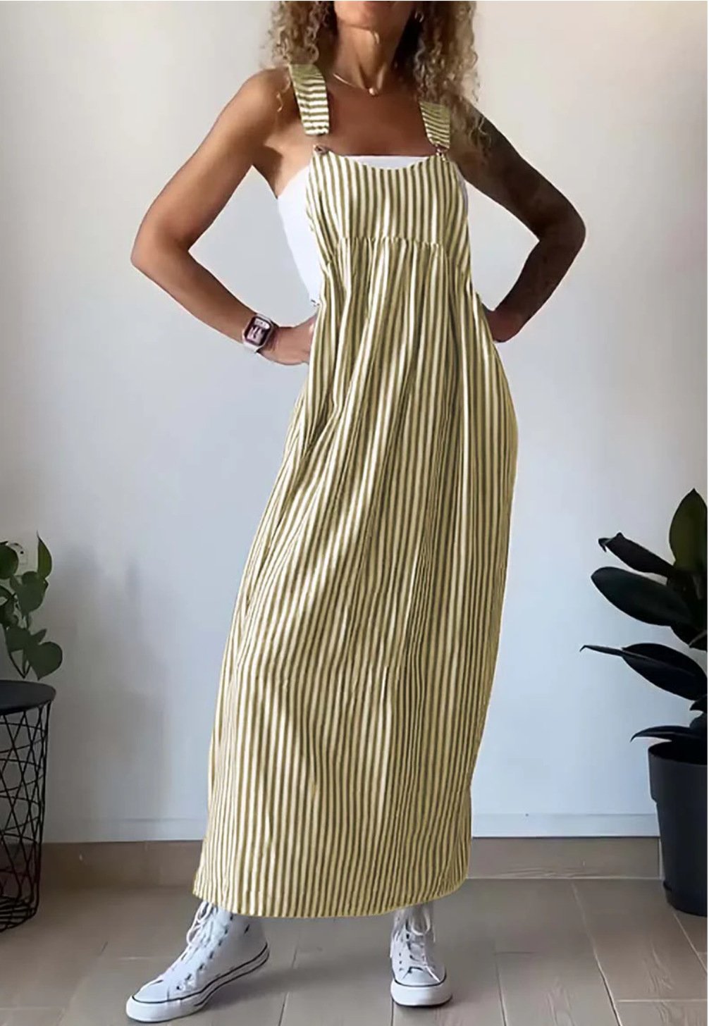 ALICE – Άνετο Jumpsuit με σχέδιο ρίγας