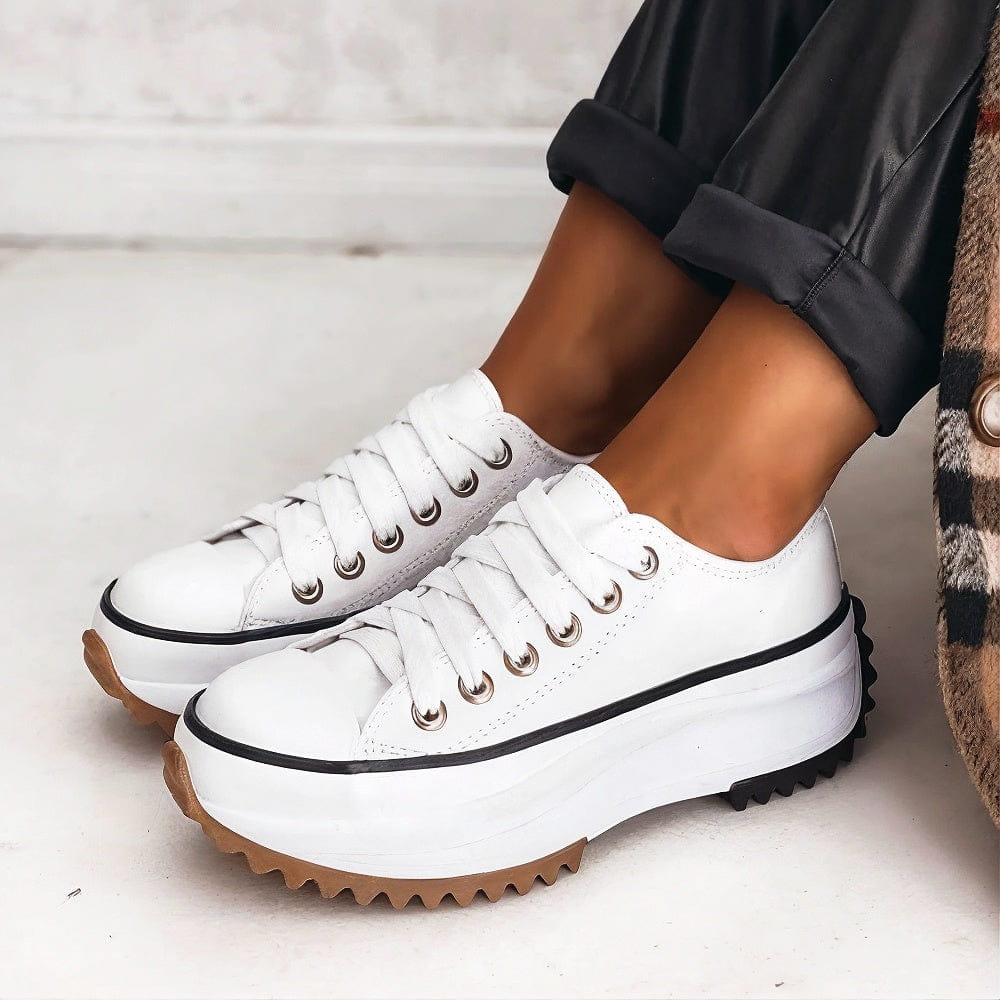 Elisa™ - Παπούτσια Sneakers με Πλατφόρμα από Δέρμα