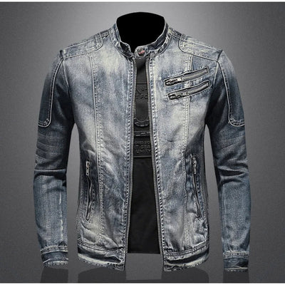 Ανατρεπτική Denim Χειμερινή Ζακέτα