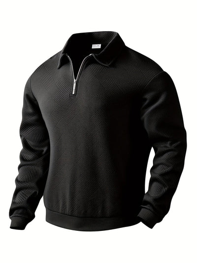 Όσκαρ – Vintage-Zip-Pullover με γεωμετρικό σχέδιο
