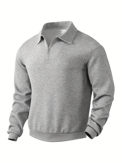 Όσκαρ – Vintage-Zip-Pullover με γεωμετρικό σχέδιο