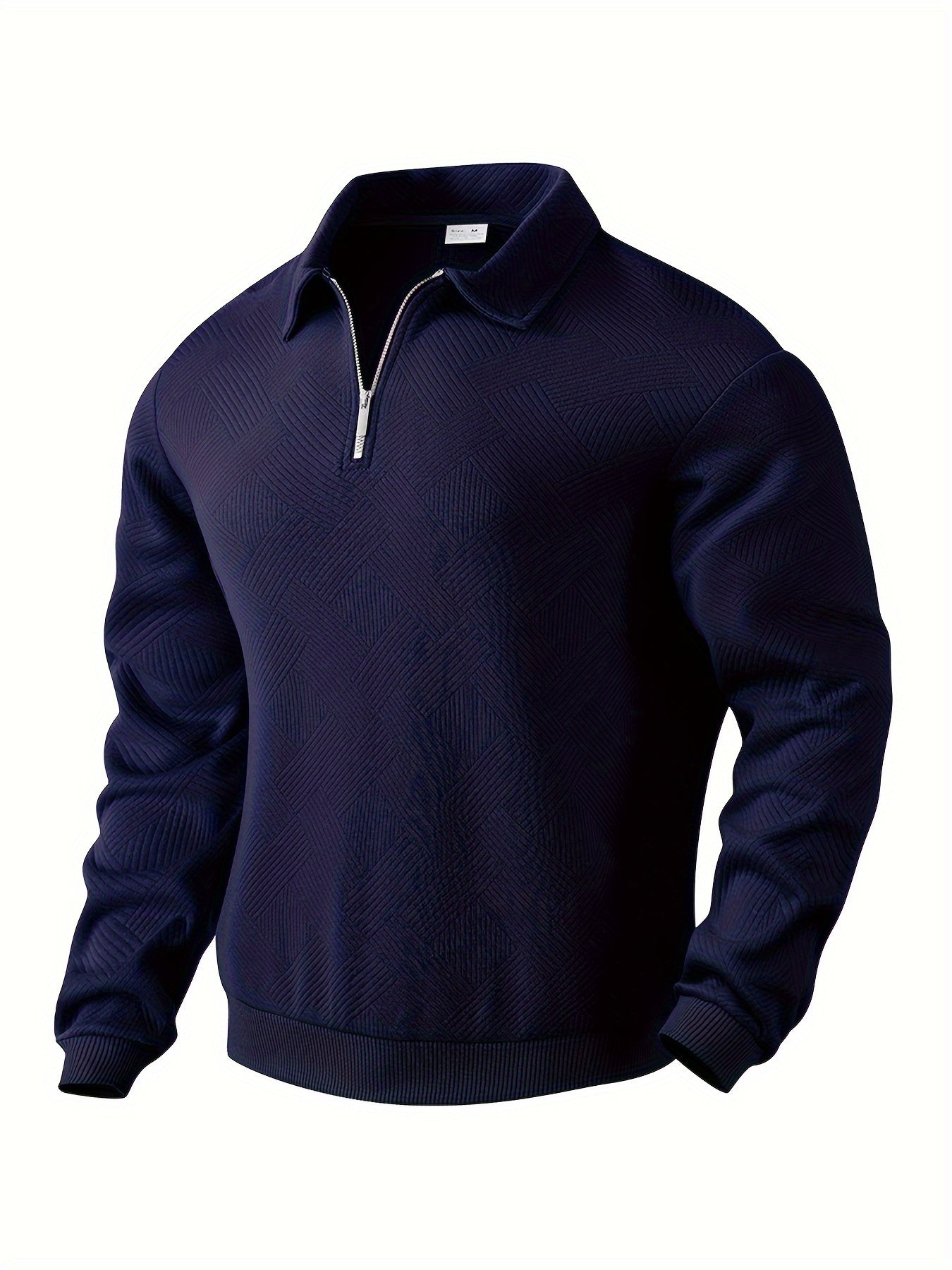 Όσκαρ – Vintage-Zip-Pullover με γεωμετρικό σχέδιο