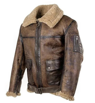 Tom™ | Ζεστή Δερμάτινη Πιλότ Jacket
