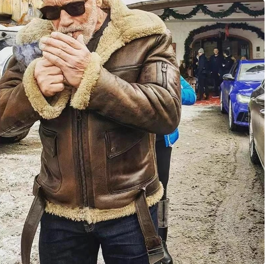 Tom™ | Ζεστή Δερμάτινη Πιλότ Jacket