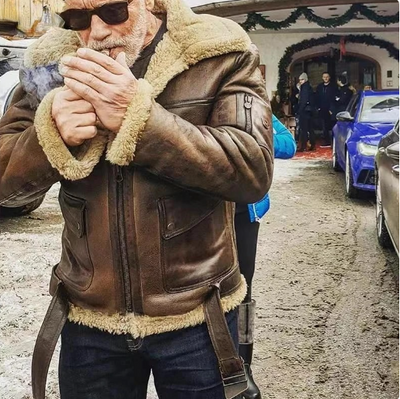 Tom™ | Ζεστή Δερμάτινη Πιλότ Jacket
