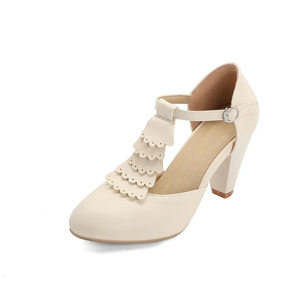 CAMILA – T Ριχμένα Πλατφόρμα Mary Janes
