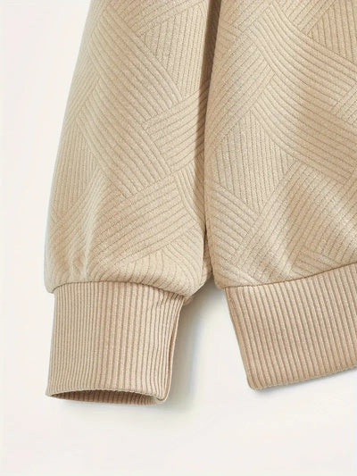 Όσκαρ – Vintage-Zip-Pullover με γεωμετρικό σχέδιο