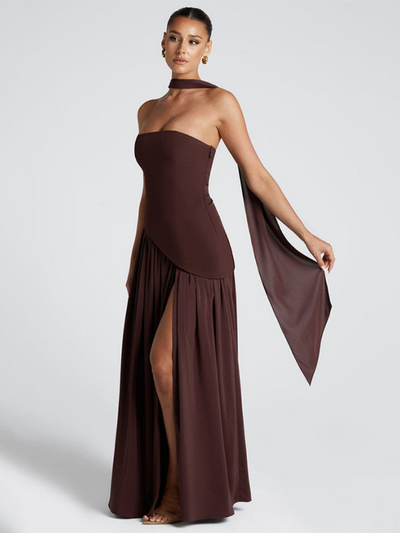 Alessia™ | Asymmetrical Dress with Choker