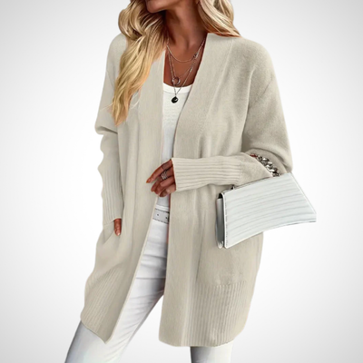 Wajda™ – Γυναικείο πλεκτό κα cardigan με ανοιχτό μπροστινό μέρος