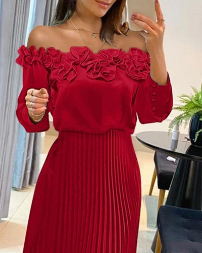 Aria™ | Maxi Off-Shoulder Flowy Dress