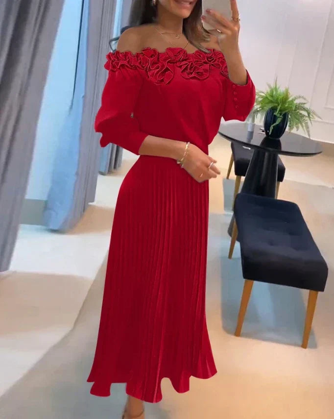 Aria™ | Maxi Off-Shoulder Flowy Dress
