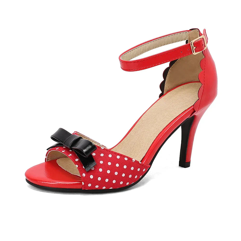 MELINA – Πέδιλα Peeptoe-High Heels με λουράκι στον αστράγαλο