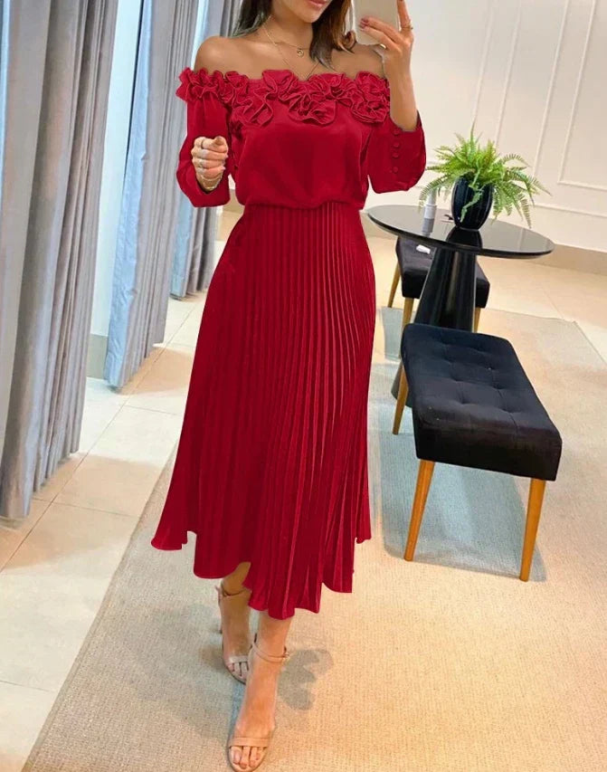 Aria™ | Maxi Off-Shoulder Flowy Dress