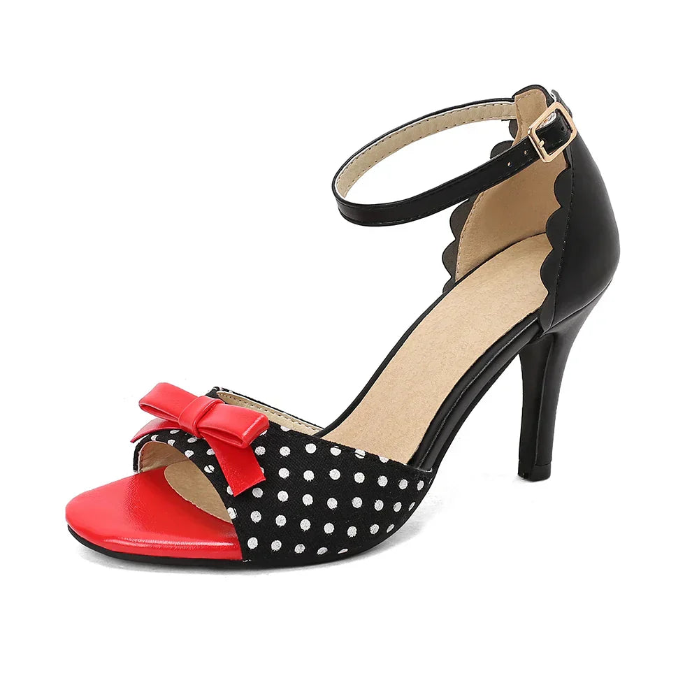 MELINA – Πέδιλα Peeptoe-High Heels με λουράκι στον αστράγαλο