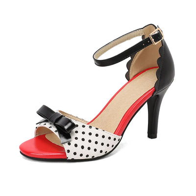 MELINA – Πέδιλα Peeptoe-High Heels με λουράκι στον αστράγαλο