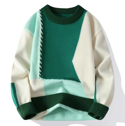 Lavezzi™ | Πουλόβερ Patchwork Στυλ