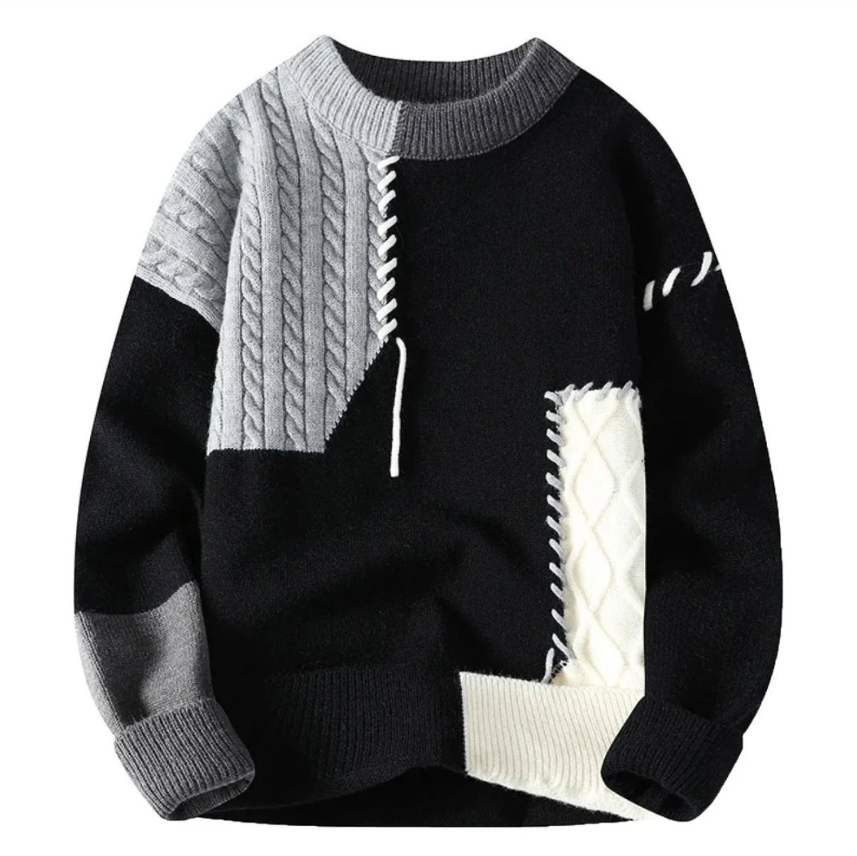 Lavezzi™ | Πουλόβερ Patchwork Στυλ