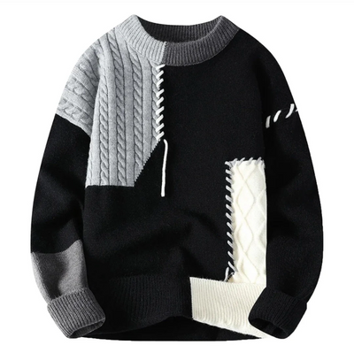 Lavezzi™ | Πουλόβερ Patchwork Στυλ