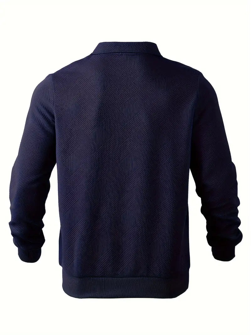 Όσκαρ – Vintage-Zip-Pullover με γεωμετρικό σχέδιο
