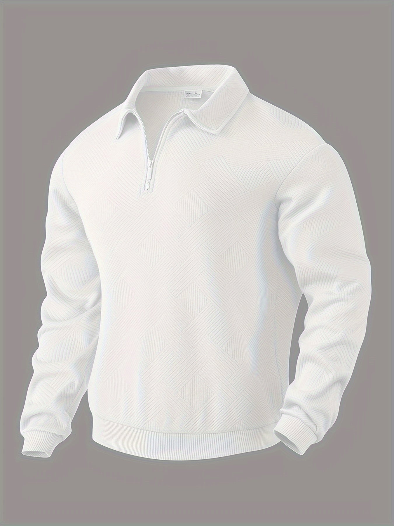 Όσκαρ – Vintage-Zip-Pullover με γεωμετρικό σχέδιο