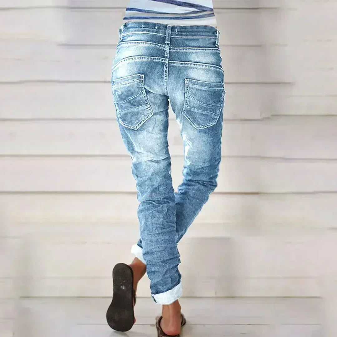 Charlotte™ Κομψό Slim Fit Παντελόνι