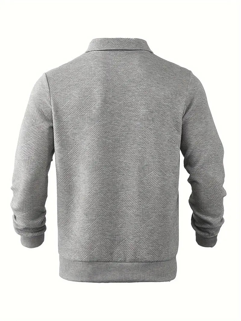Όσκαρ – Vintage-Zip-Pullover με γεωμετρικό σχέδιο