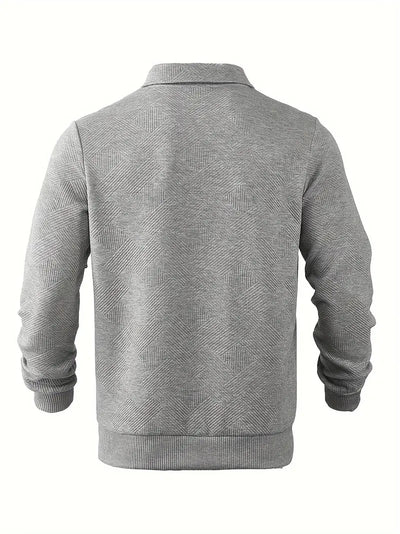 Όσκαρ – Vintage-Zip-Pullover με γεωμετρικό σχέδιο