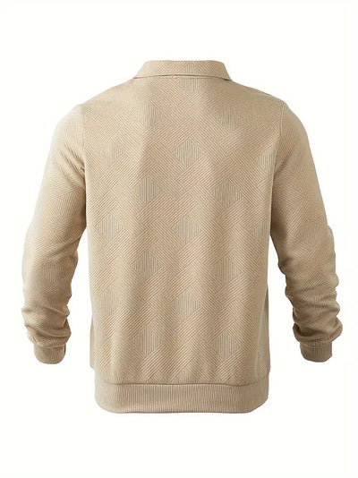 Όσκαρ – Vintage-Zip-Pullover με γεωμετρικό σχέδιο