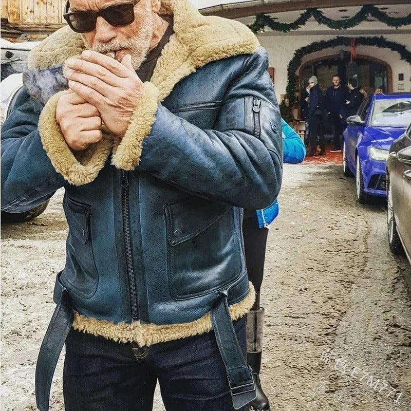 Tom™ | Ζεστή Δερμάτινη Πιλότ Jacket