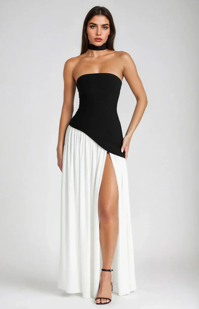 Alessia™ | Asymmetrical Dress with Choker