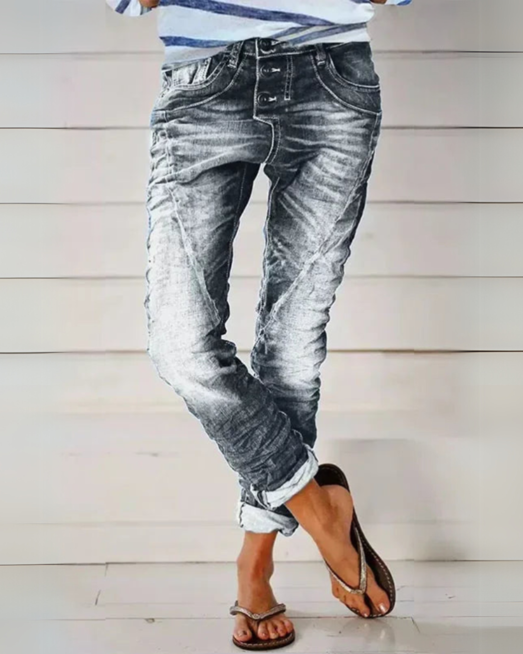 Charlotte™ Κομψό Slim Fit Παντελόνι