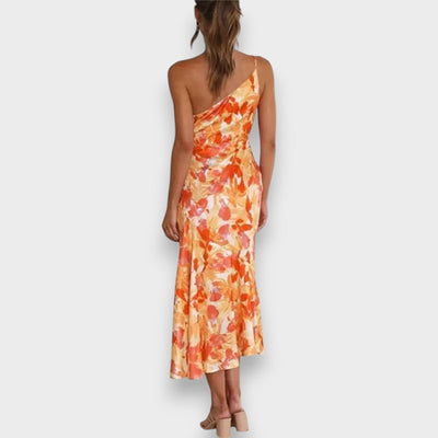 Celie™ | Floral One-Shoulder Dress