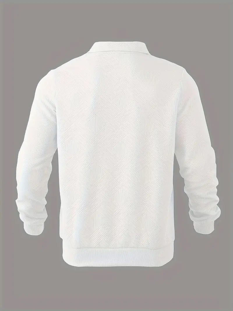 Όσκαρ – Vintage-Zip-Pullover με γεωμετρικό σχέδιο